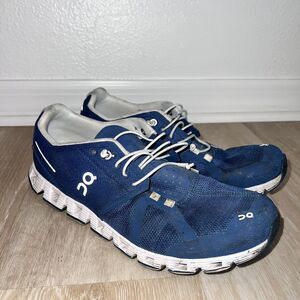 On Cloud Running Shoe Blue and White Sneakers Women's-Size 11